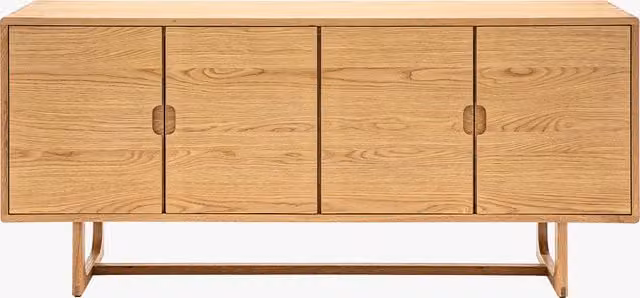 Perch & Parrow Scandinavian Oak Sideboard in Sand and Brown