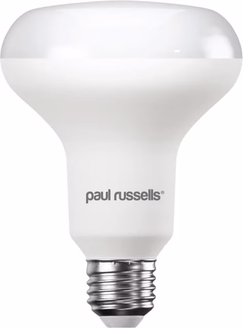Paul Russells 10W LED R80 Warm White Bulb, 940lm, E27, White