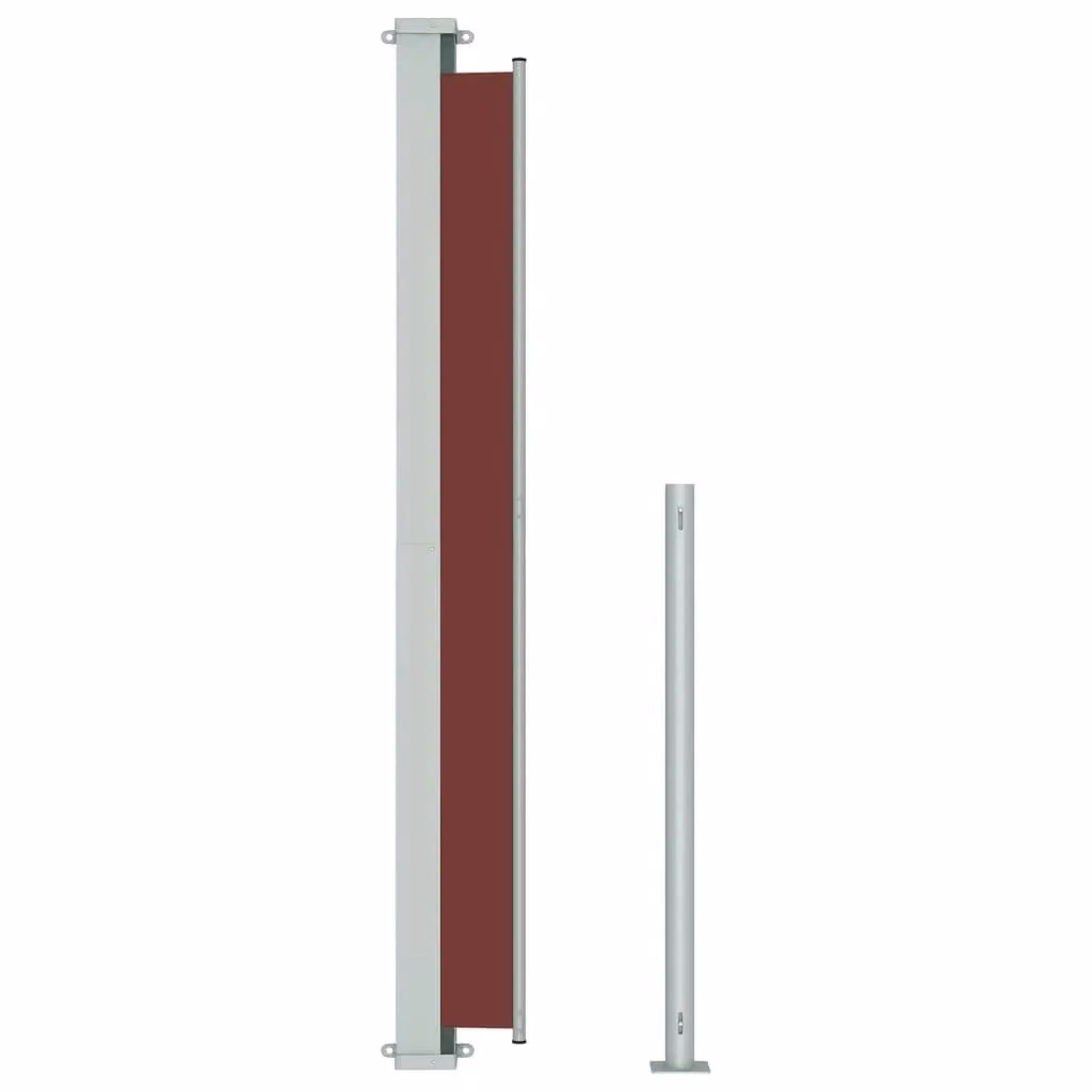 Berkfield Home Retractable Side Awning in Brown, W/H: 300 x 180 cm – 3