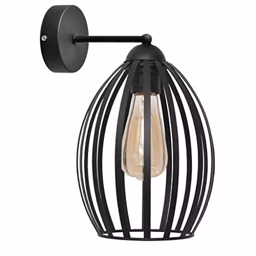 Helam Dali Wall Lamp Black 20cm – 1
