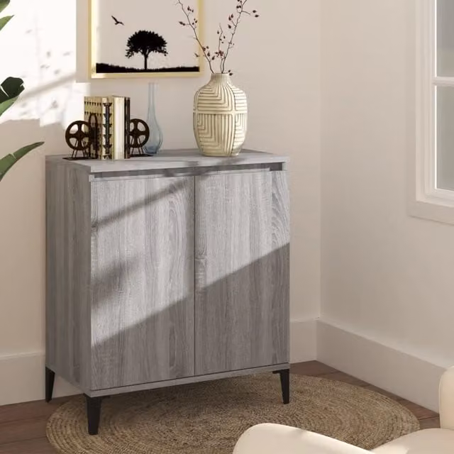 Berkfield Home Grey Sonoma Sideboard in Engineered Wood W/D/H: 60 x 35 x 70 cm – 1