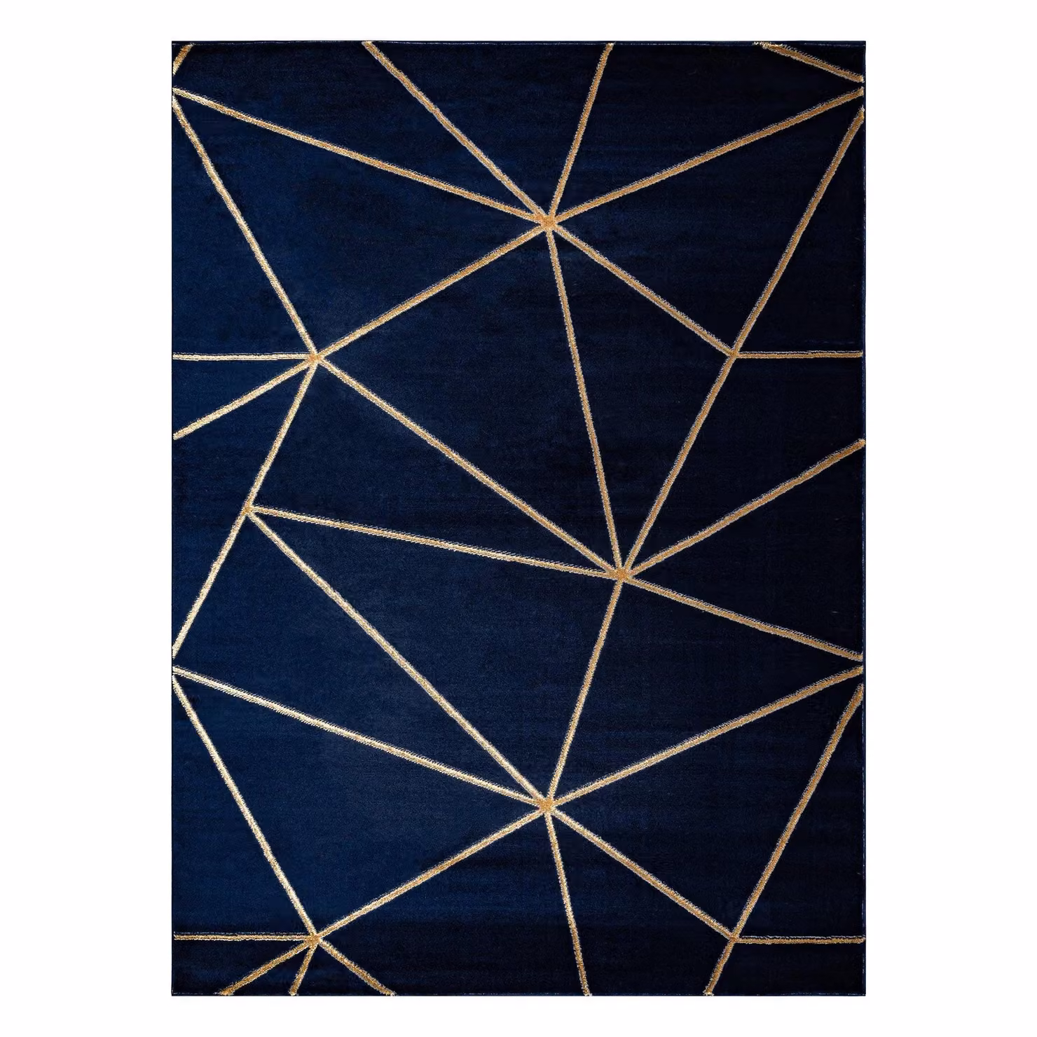 RugsX Emerald Blue Geometric Rectangular Rug, W: 160 cm, L: 220 cm – 3