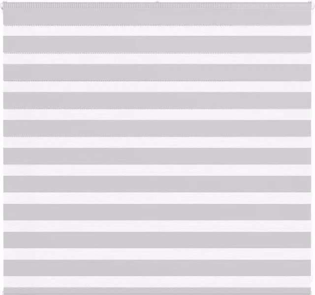 Berkfield Home Zebra Day and Night Blind in Grey Polyester, W: 100 cm, H: 165 cm