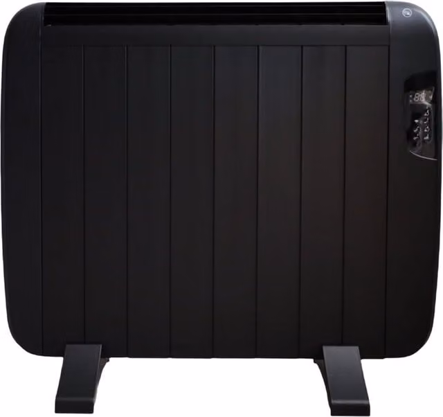 ENER-J Smart WiFi Electric Radiator Heater 1200W Black Aluminium with LCD Control and App Control – 1
