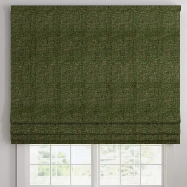 Ante Decor Olympus Made To Measure Blackout Roman Blind in Emerald Green and Gold