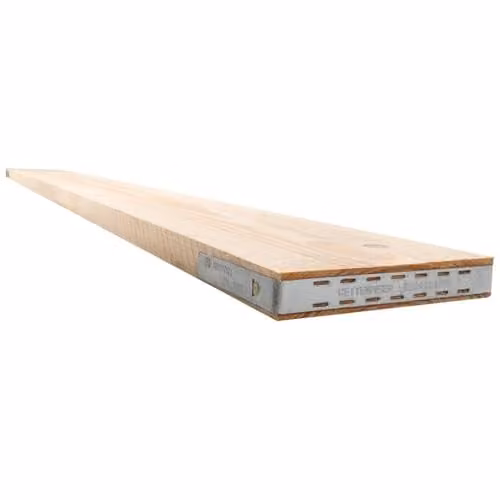 Snowdon Timber Rough Sawn Banded Scaffold Boards, Brown, 2 Pack, L: 3.6 m, W: 22.5 cm, T: 3.6 cm