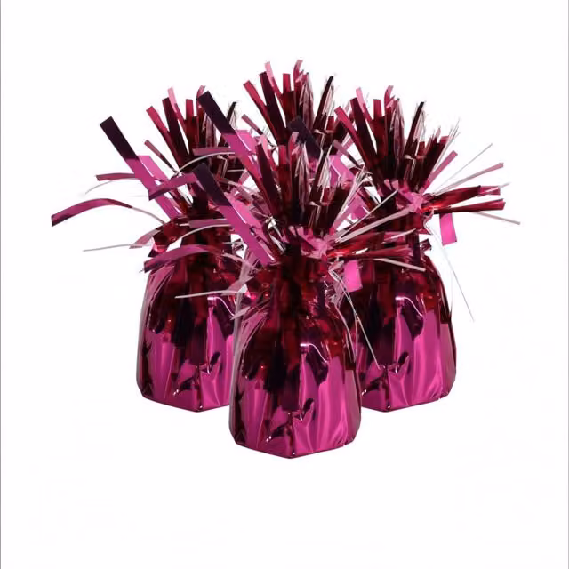 Kingsbury Gifts Pack of 4 Round Pink Balloon Weights for Parties and Weddings