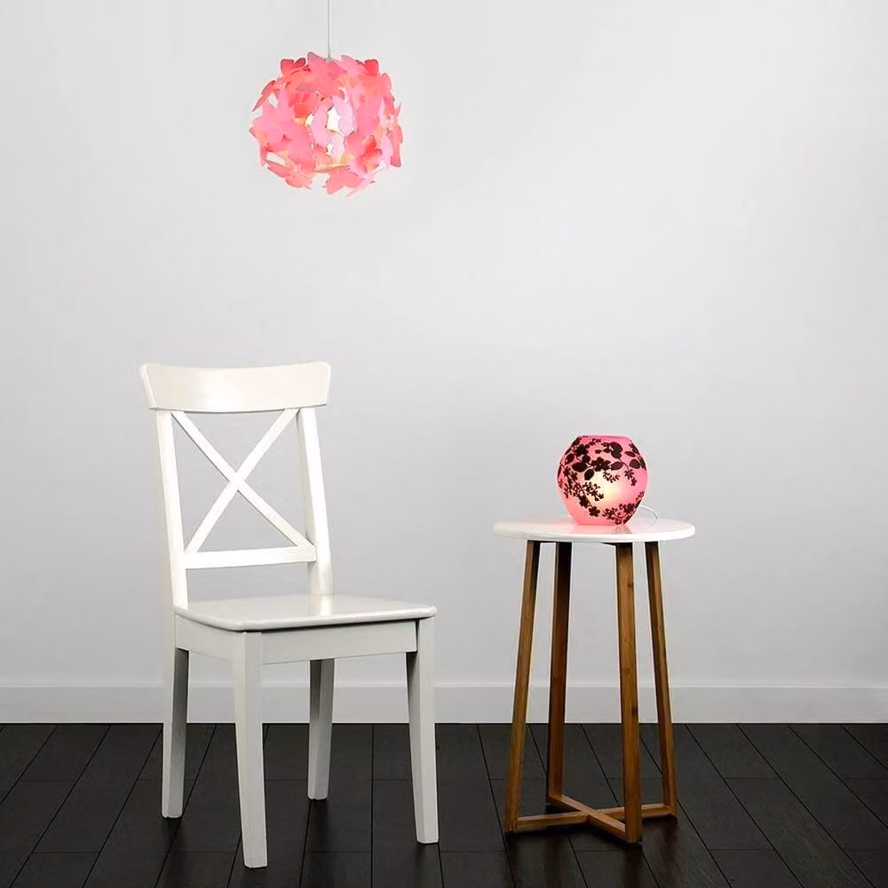 FORGEVIO Butterfly Modern Pink Pendant Ceiling Light Shade – 3