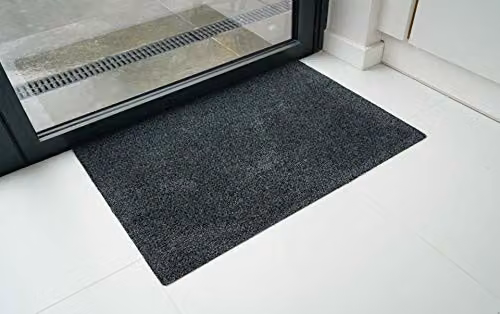 Desire Rugs Anthracite Non-Slip and Dirt-Repellent Rectangular Door Mat, W: 80 cm, D: 50 cm – 4
