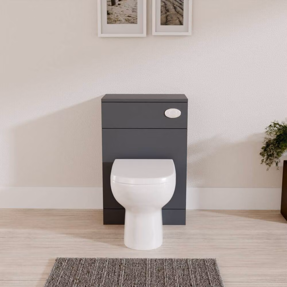 Balterley Modern Matt Dark Grey Freestanding Floor Standing Bathroom WC Toilet Unit W: 50 cm, D: 30 cm – 2