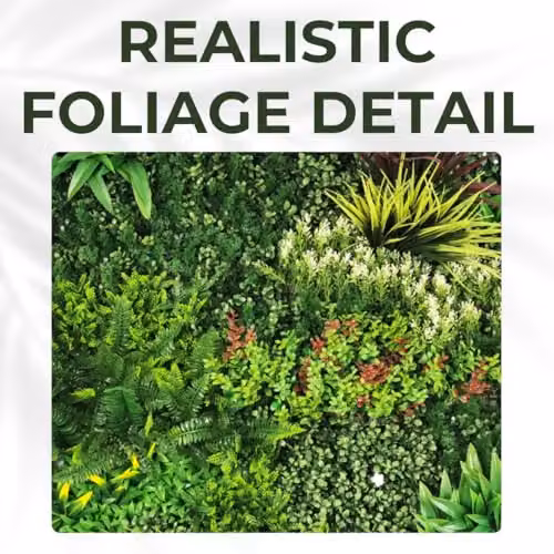 Ark Mat Lush Lonsdale Artificial Plant Wall Panel, Green, W: 100 cm, H: 100 cm – 6