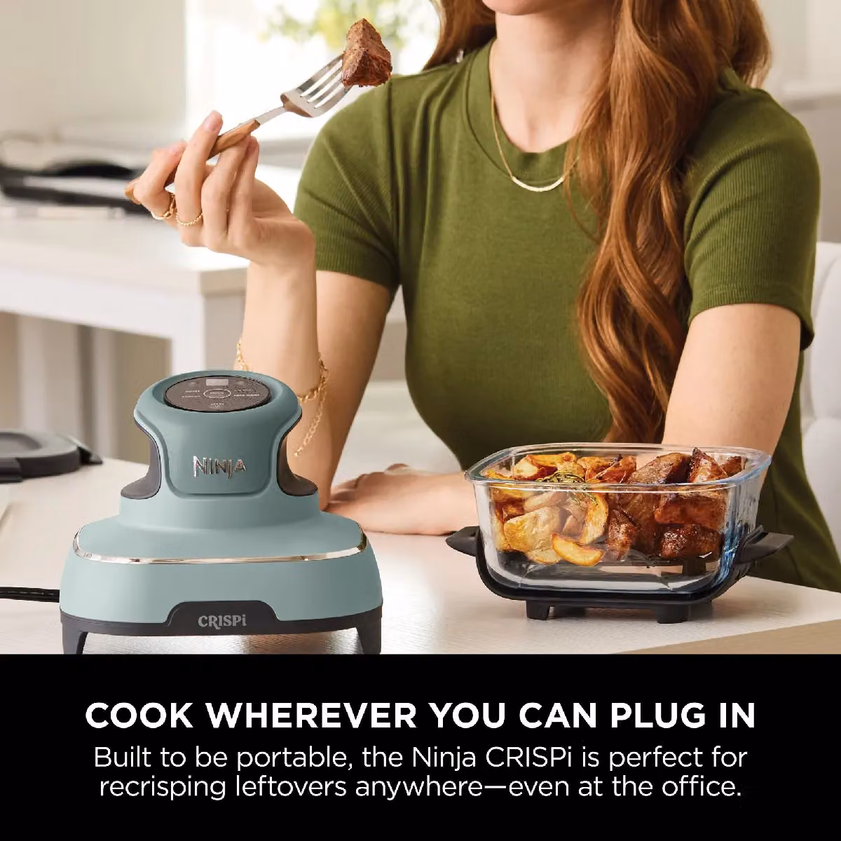 Ninja Portable 4-in-1 CRISPi Air Fryer FN101UK, Green – 6