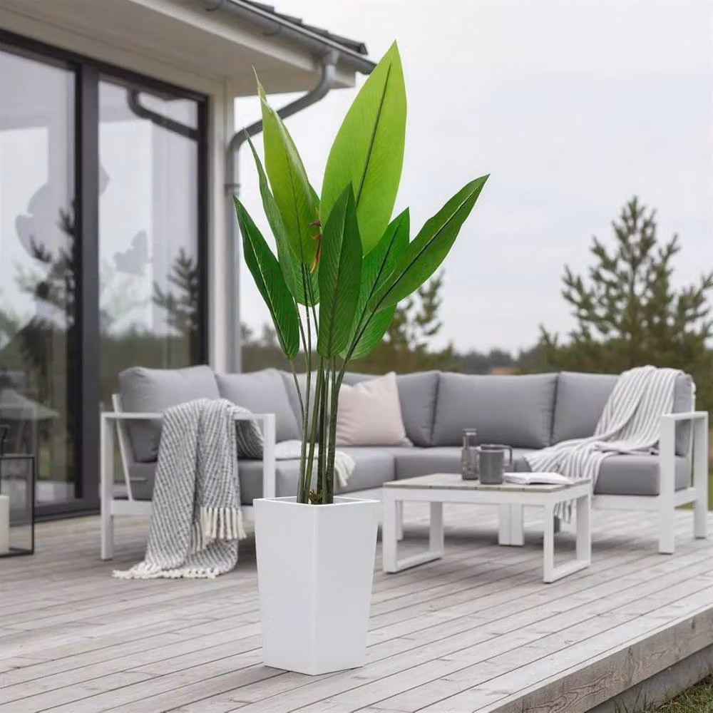 VOGREX Artificial Dracaena Tree, Realistic Green Faux Indoor Plant – 5