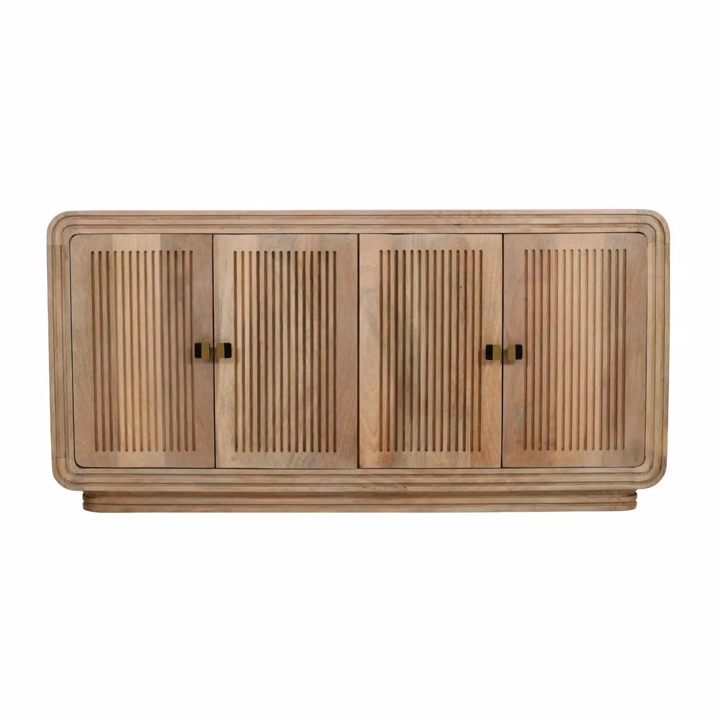 IH Design Paloma 4 Door Large Sideboard in Brown Carved Mango Wood – 2