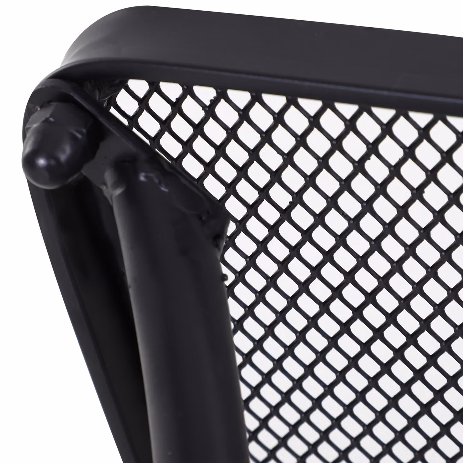 Outsunny Metal Square Outdoor Garden Bistro Table in Black – 8