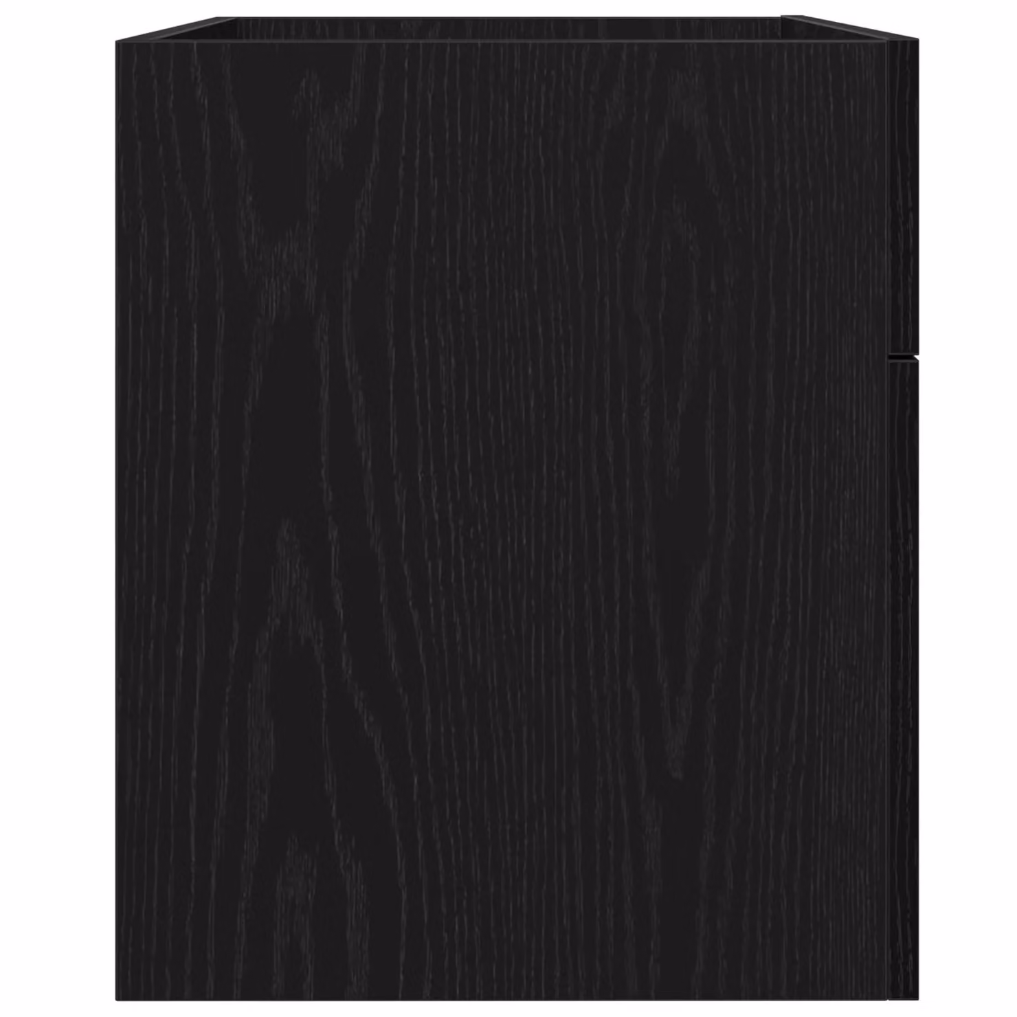 Berkfield Home Modern Black Oak Wall Mounted Bathroom Sink Cabinet with Hinged Doors, W/D/H: 90 x 38.5 x 46 cm – 3