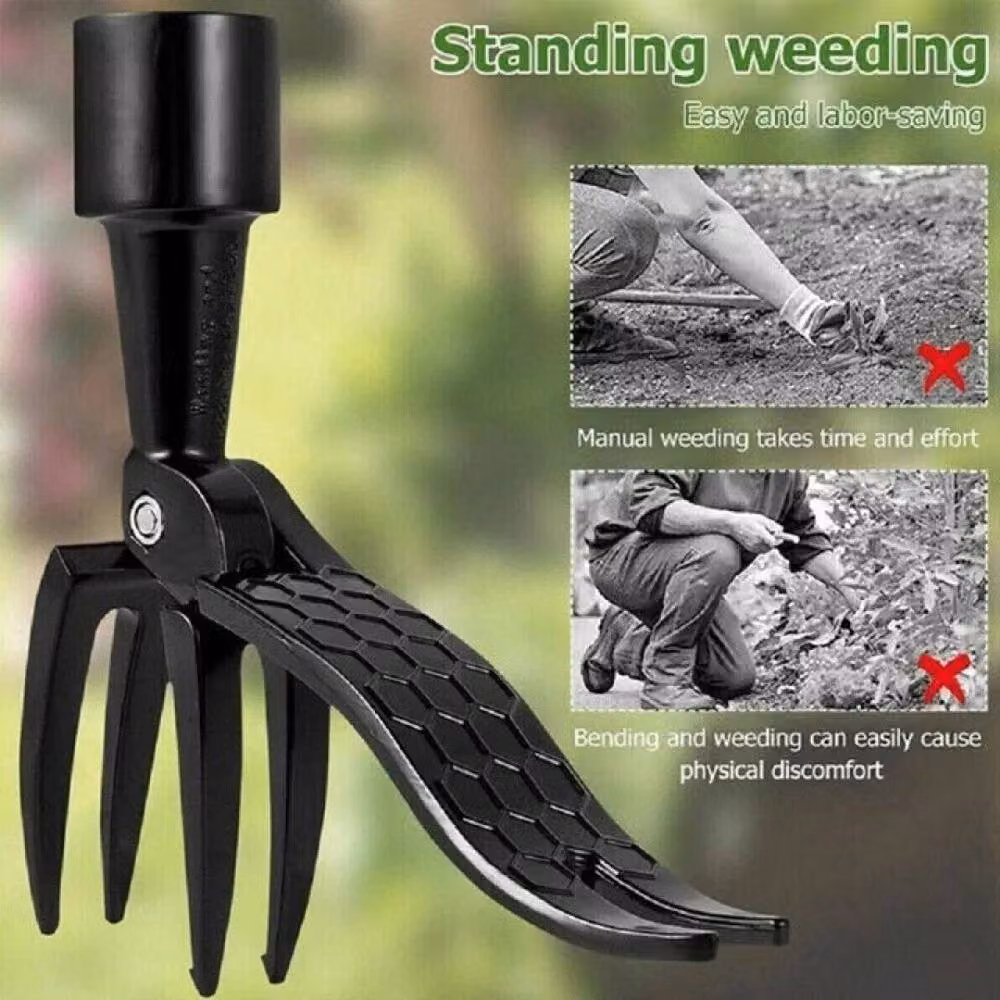 SPETLEK Manual Stand Up Weeder and Grass Root Remover in Black – 7