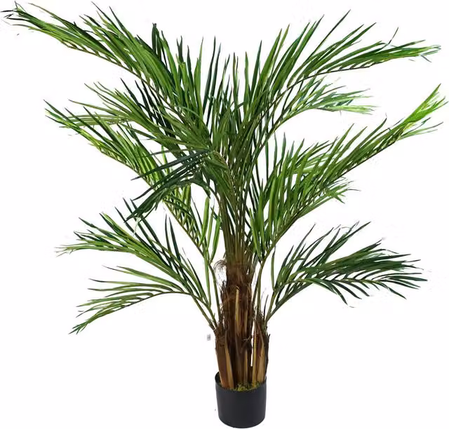 Green Areca Palm Artificial Silk Tree for Tabletop