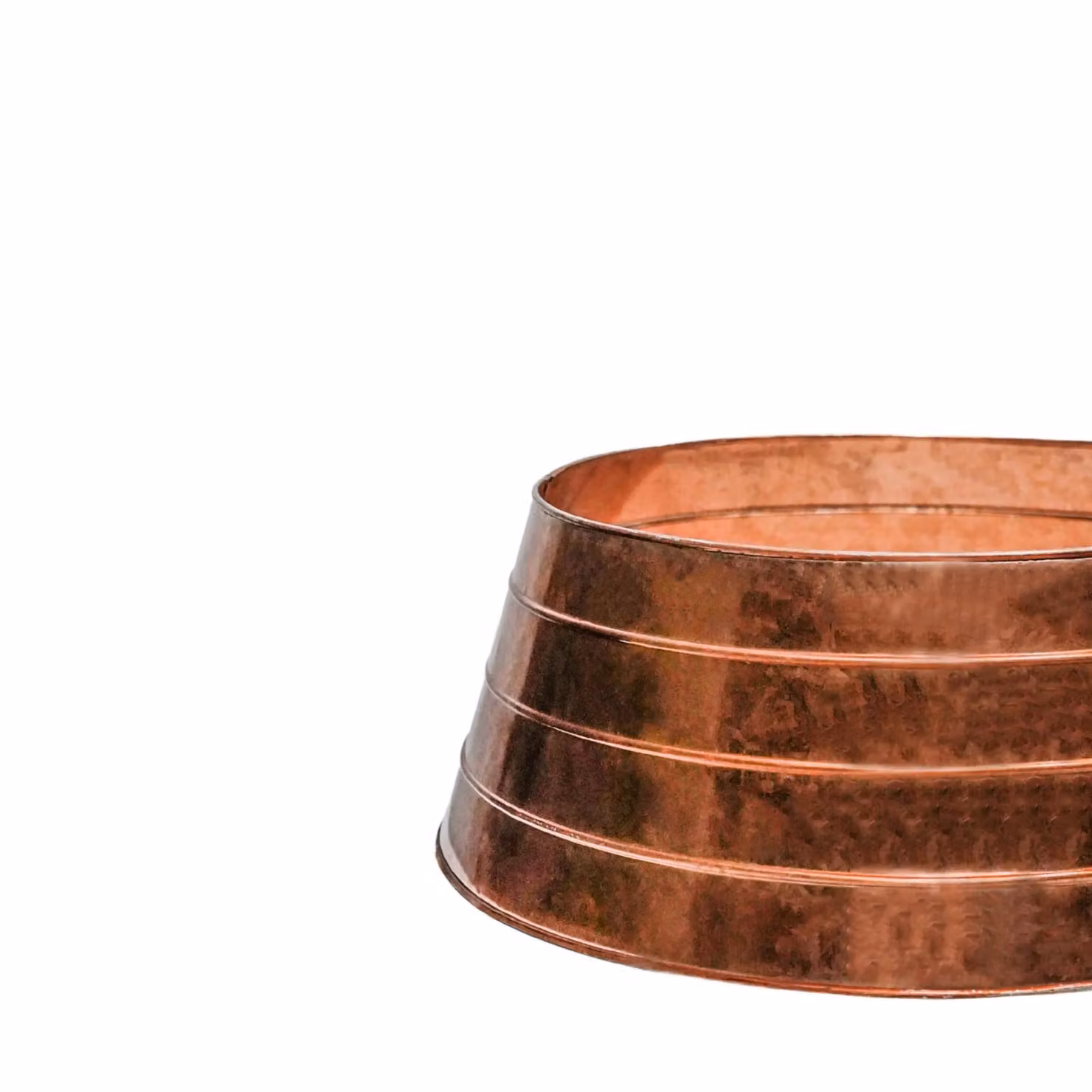 Ivyline Metal Christmas Tree Skirt in Bronze and Brown, W/D/H: 67 x 67 x 25 cm – 4