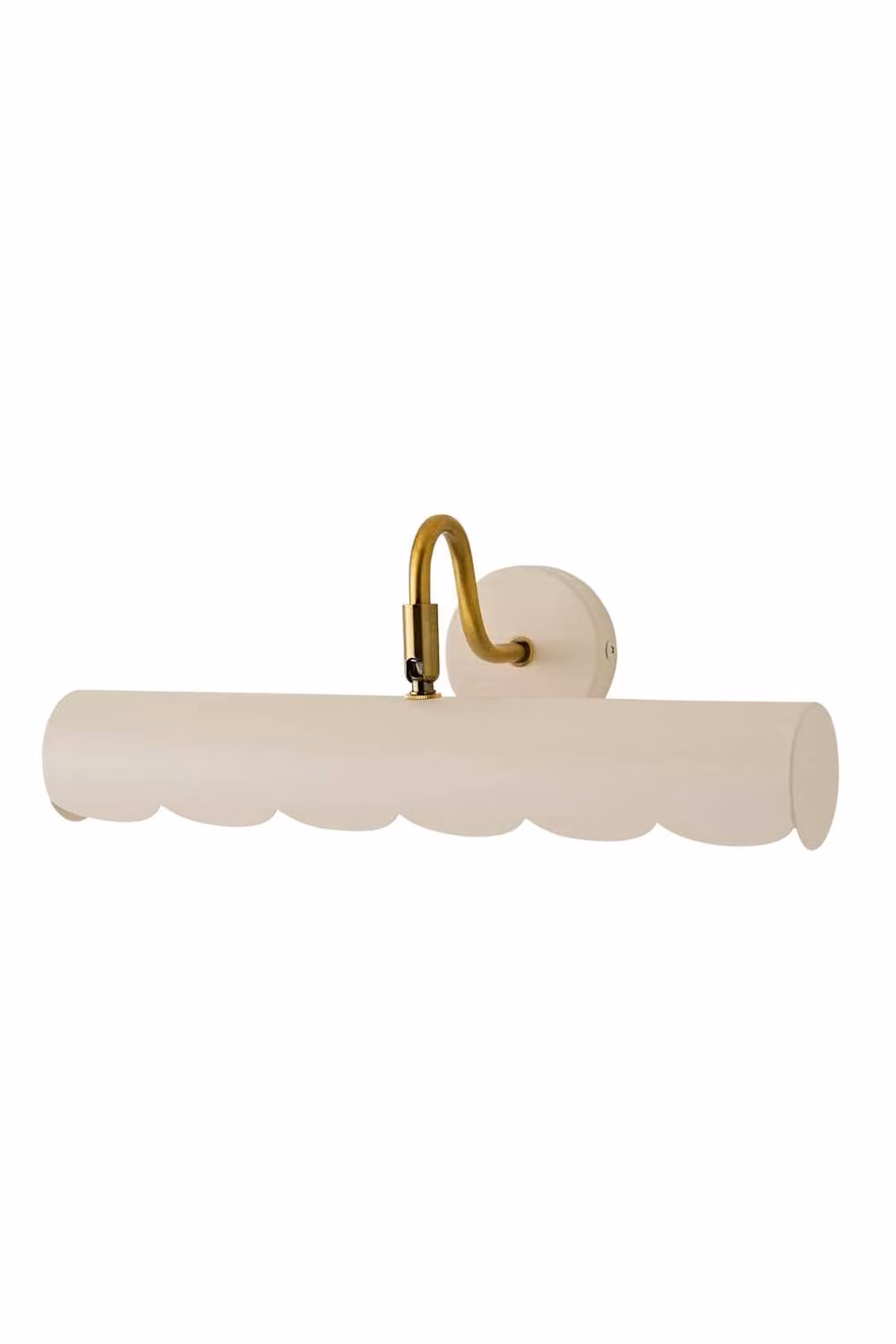 ValueLights Millie Flower Style Scallop Edge Adjustable Metal Picture Wall Light in Cream and Gold/Brass – 2