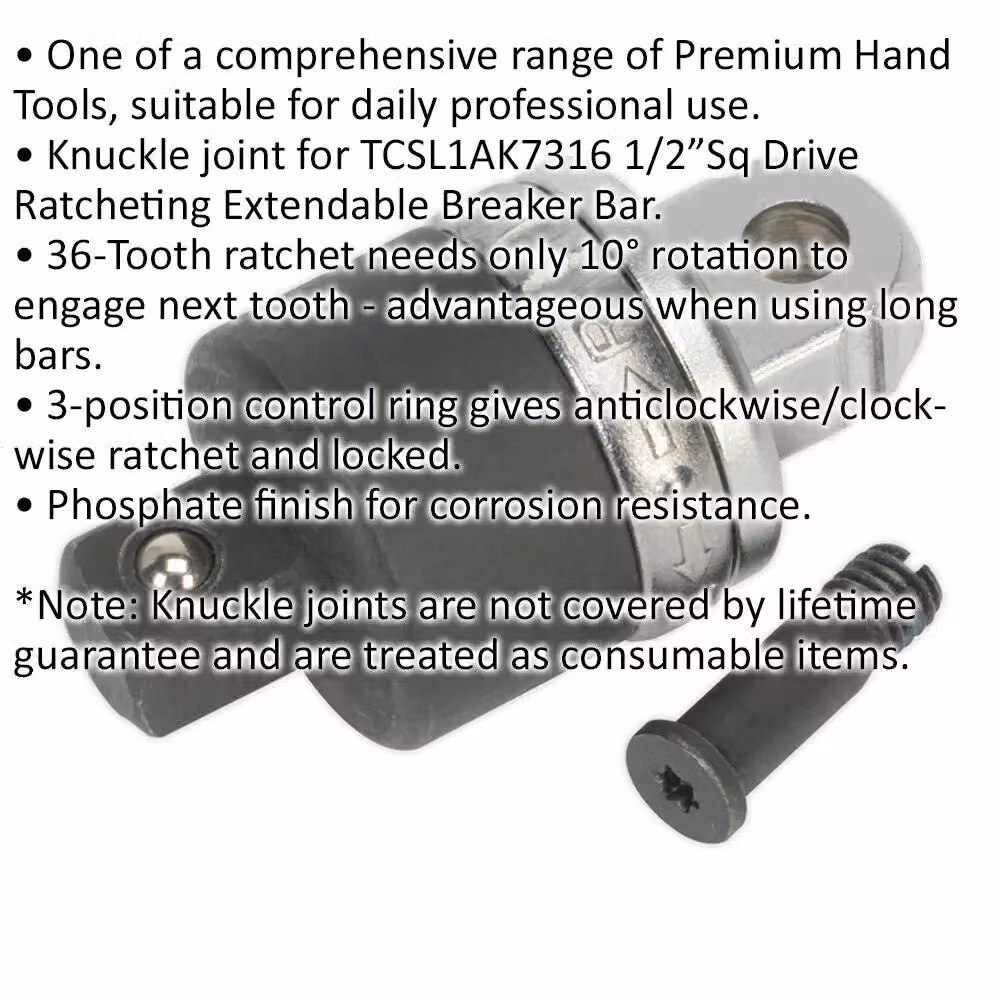 Loops 1/2 inch Sq Drive Knuckle Joint Replacement for ys01804 Breaker Bar in Silver – 2