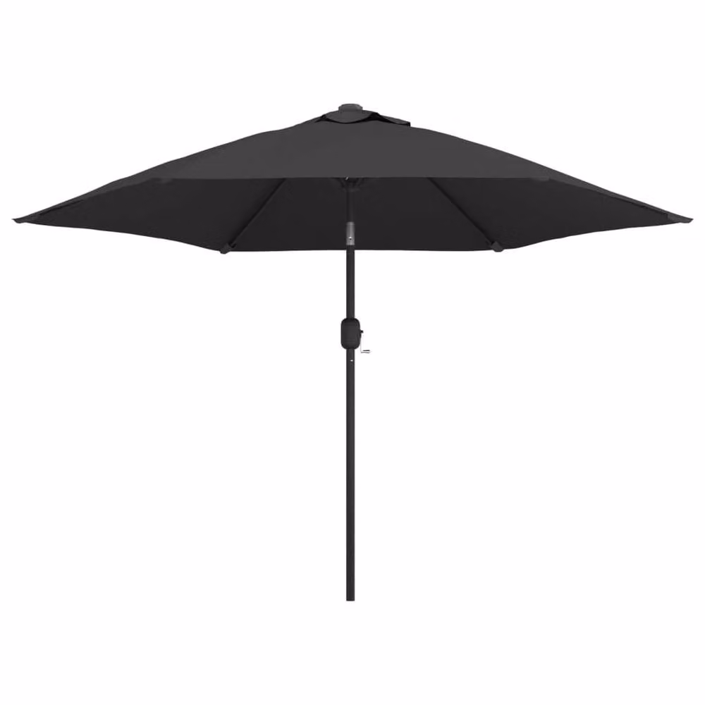 Berkfield Home Outdoor Parasol with Steel Central Pole, Anthracite and Black, Diameter: 300 cm – 2