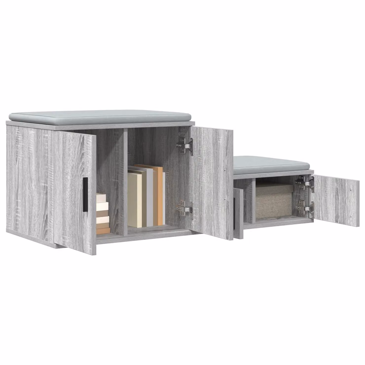 Berkfield Home Sonoma Grey Storage Cabinet, W: 103 cm, D: 41 cm, H: 40 cm – 1