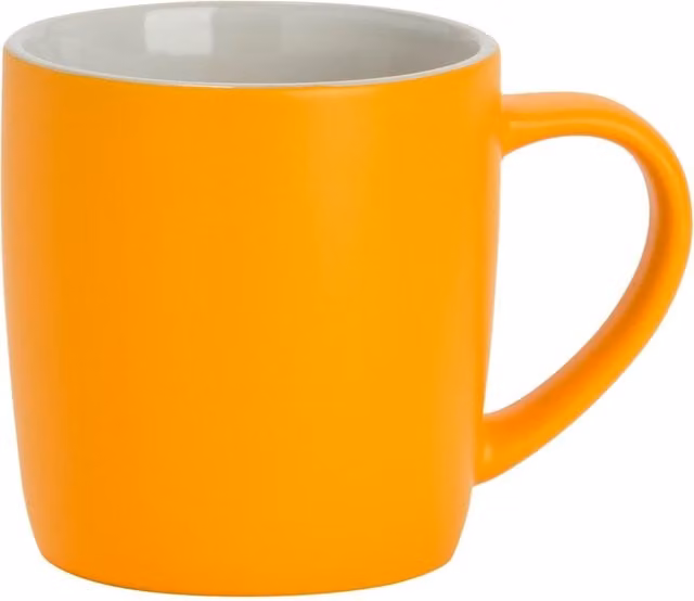 Argon Tableware Matte Yellow Stoneware Coffee Mug, 350ml – 1