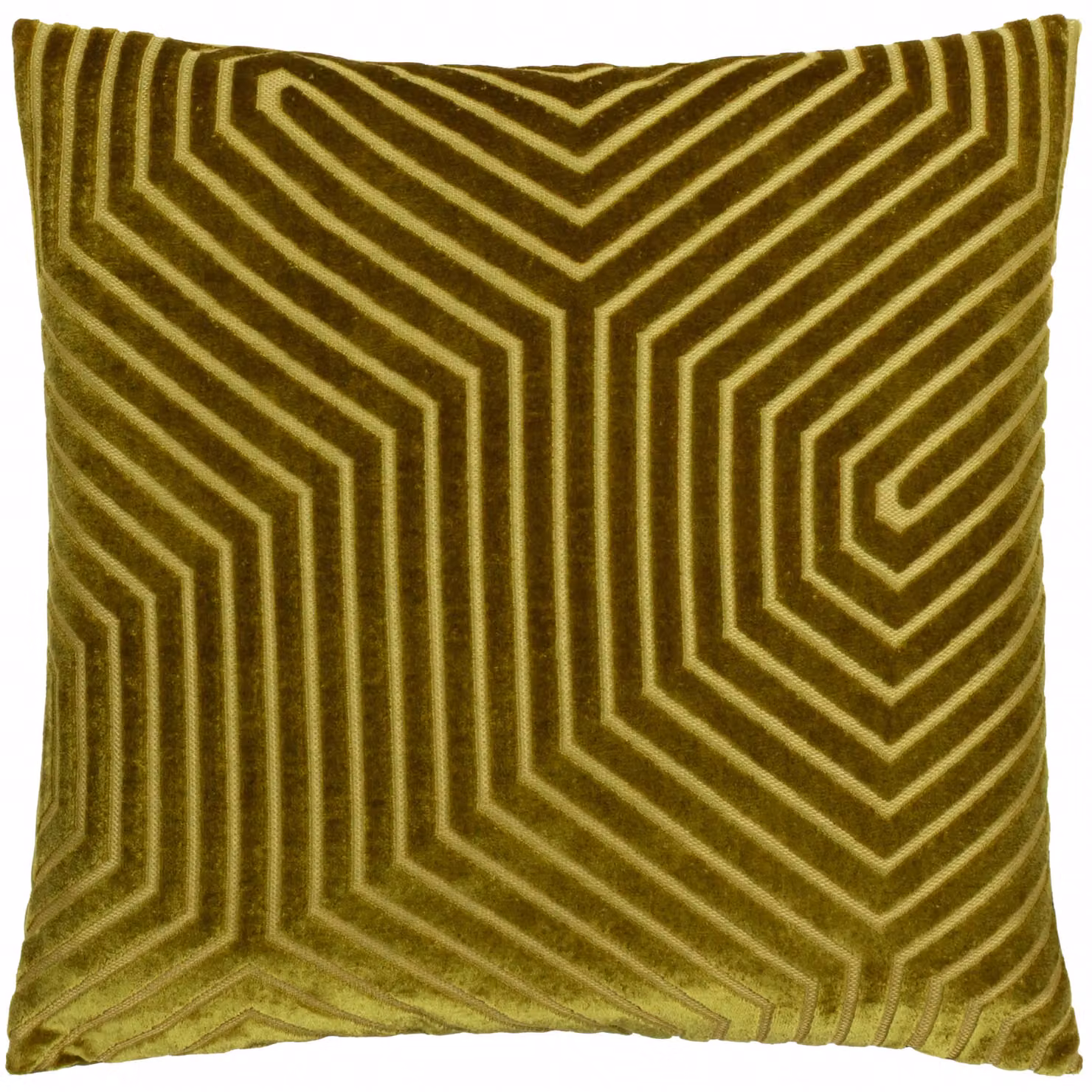 Paoletti Evoke Square Velvet Cushion in Green, W/D/H: 45 x 45 x 45 cm – 2