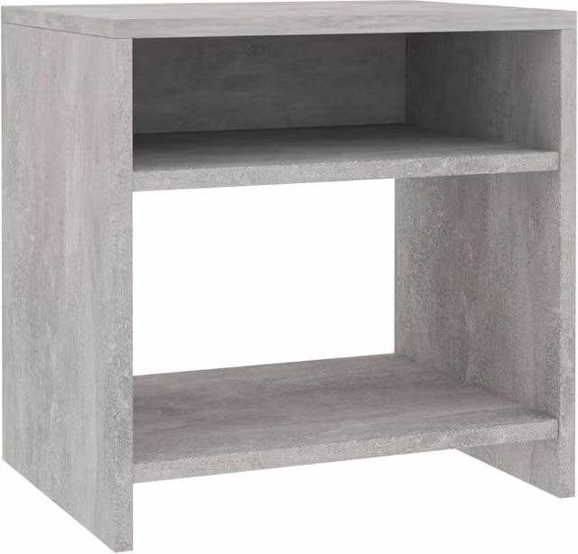Berkfield Home Bedside Cabinet in Concrete Grey, W/D/H: 40 x 30 x 40 cm – 1