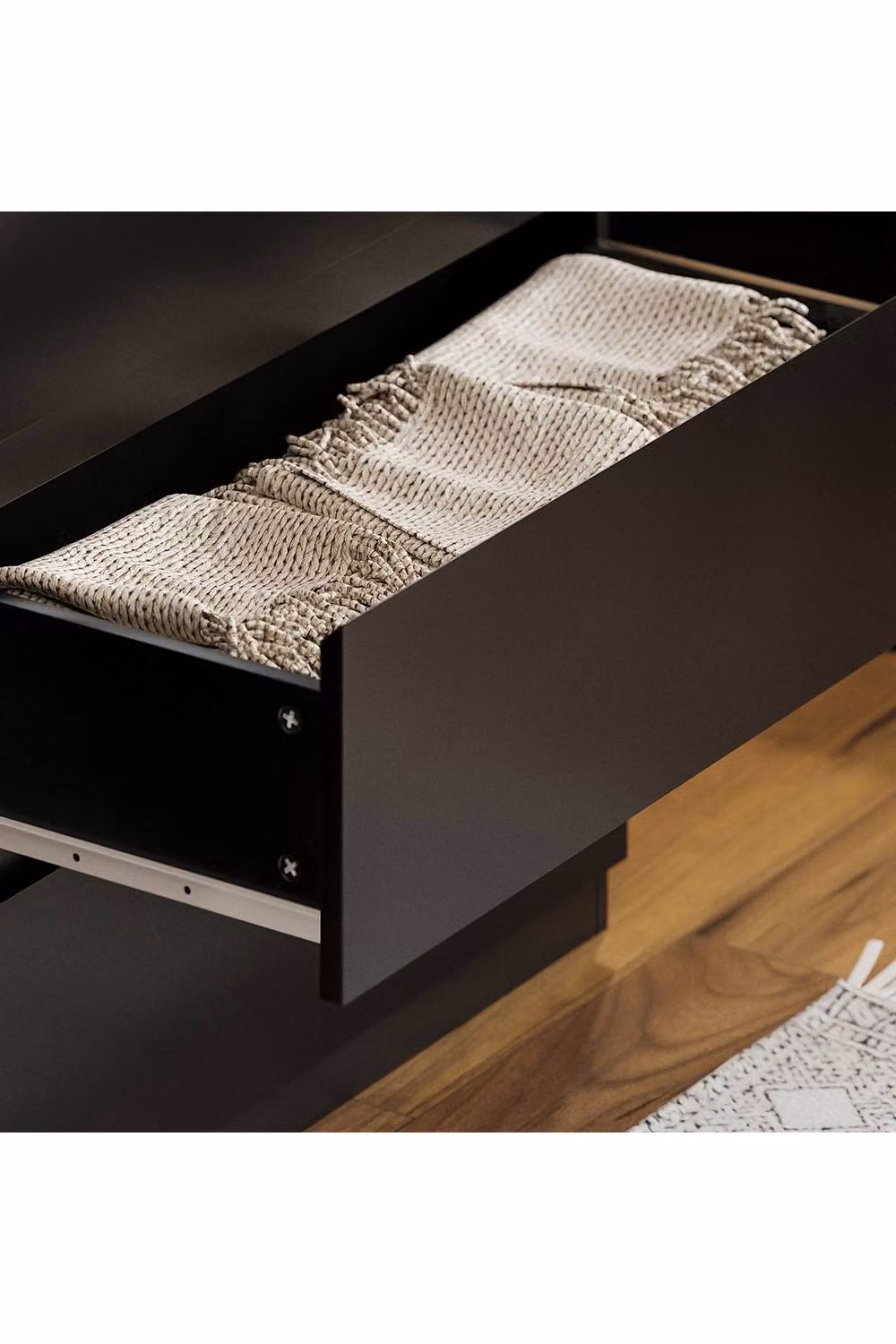 HD Designs Denver 3 Drawer Chest of Drawers in Black – 4