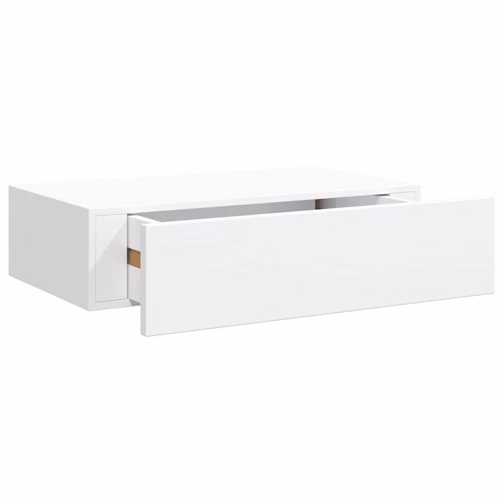 Berkfield Home Elegant Wall-mounted Drawer Shelf in White, W/D/H: 40 x 23.5 x 10 cm – 2