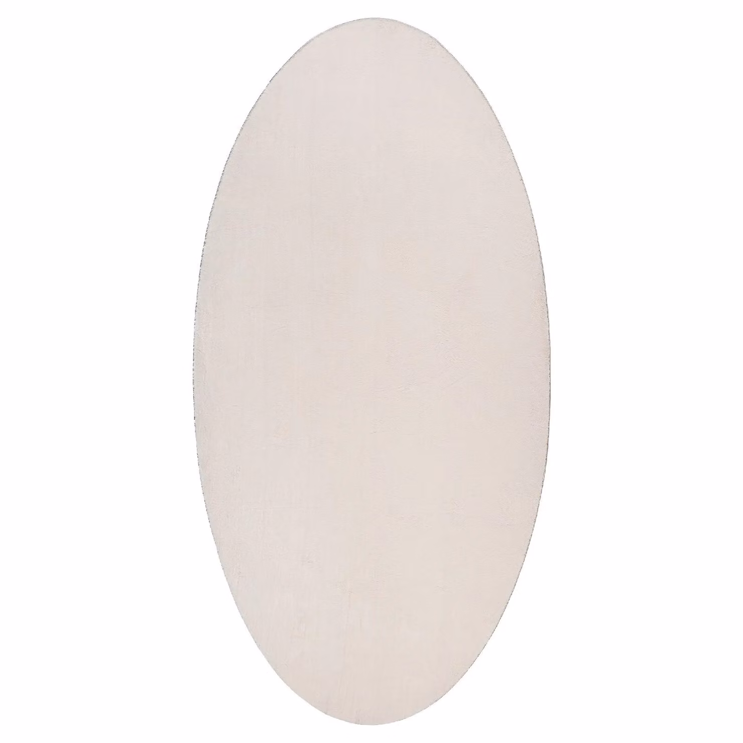Berkfield Home Oval Non-slip Cotton Area Rug in Beige and Sand, W: 80 cm x L: 150 cm – 2