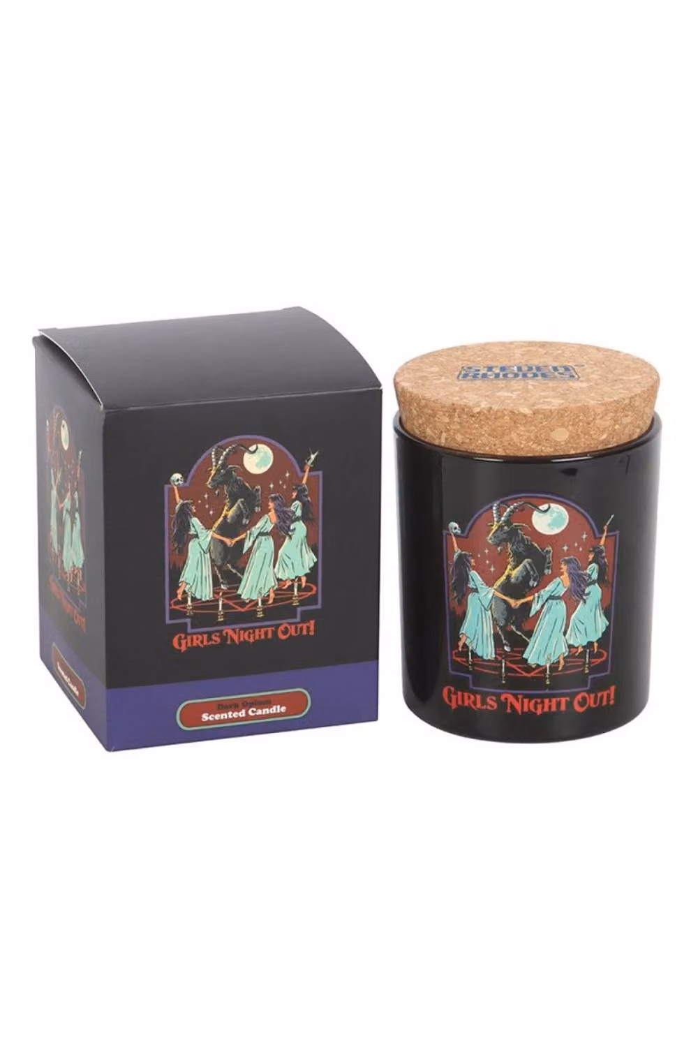 Steven Rhodes Night Out Dark Opium Scented Candle in Black, 35-Hour Burn Time – 2