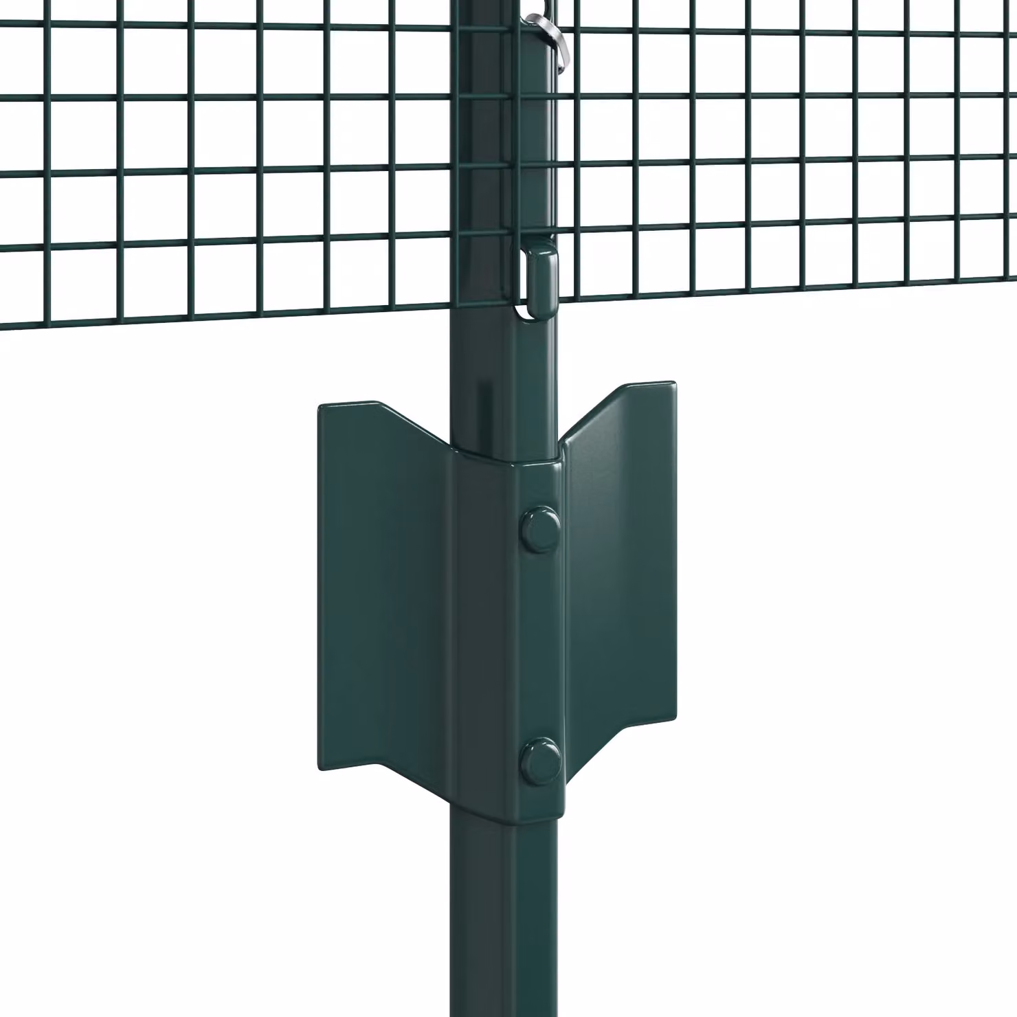 Berkfield Home Green PVC Coated Steel Welded Wire Fence with 22 U Posts, 0.8 x 50 m – 3