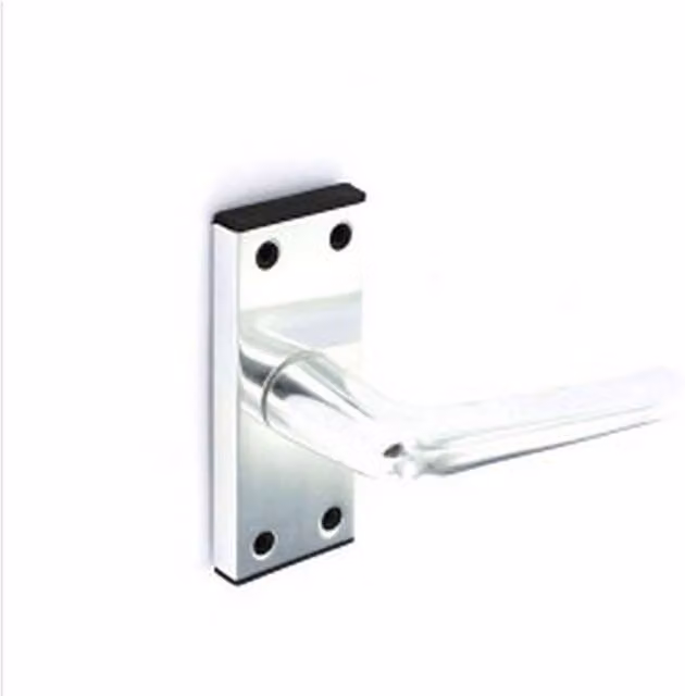 Securit Silver Aluminium Long Backplate Latch Door Handles