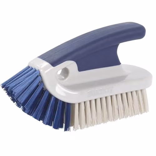 Beldray Deep Scrubbing Angled Brush with Non-Slip Rubber Handle in Blue – 1