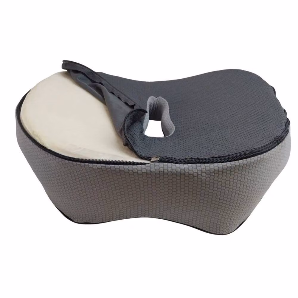 FLAVORA Grey Orthopaedic Memory Foam Contoured Donut Seat Cushion, W: 100 cm x L: 190 cm – 2