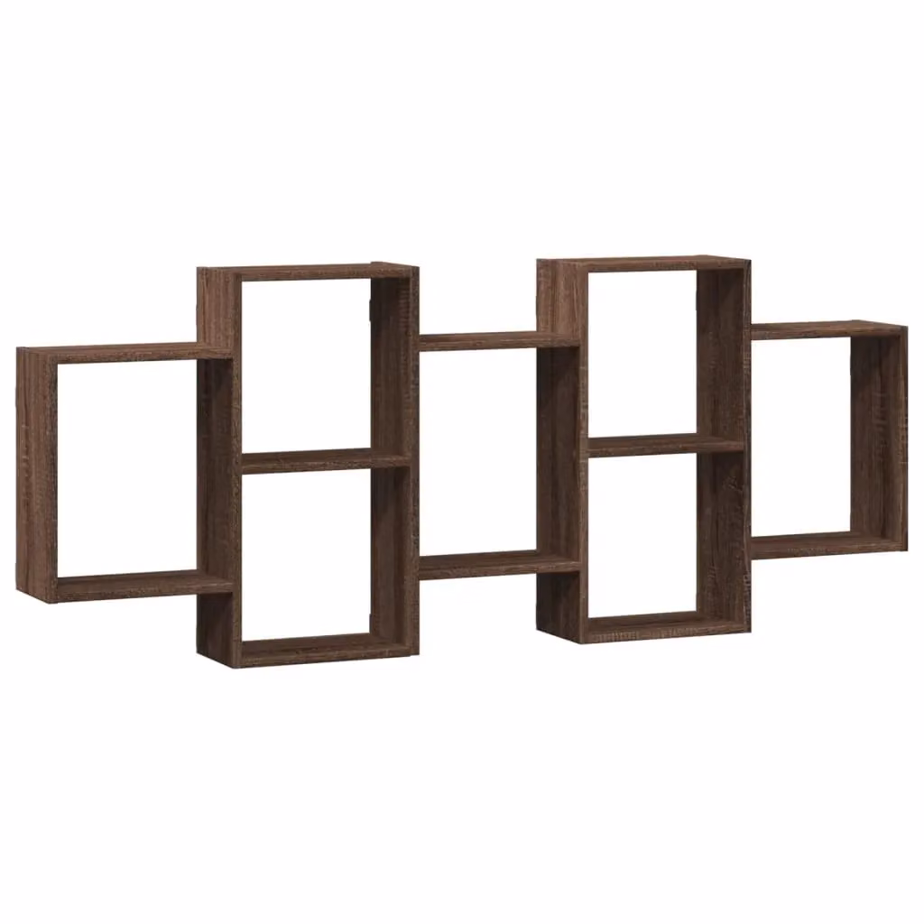 Berkfield Home Brown Oak Wall Shelf, W: 159 cm, D: 18 cm, H: 65 cm – 2