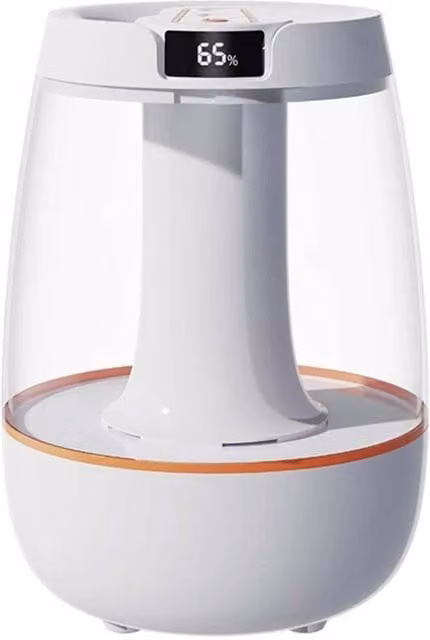 FLAVORA 3L Cool Mist Ultrasonic Bedroom Humidifier with Light in White and Transparent – 1