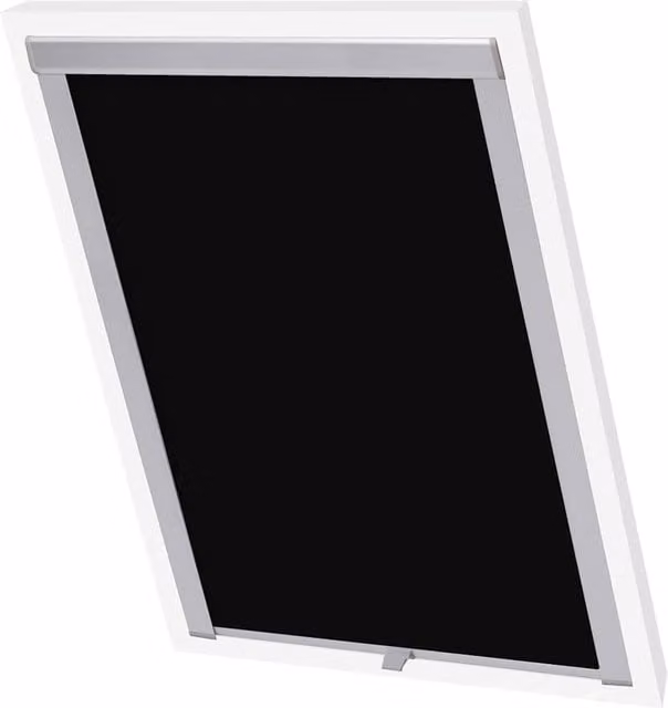 Berkfield Home Blackout Roller Blinds in Black, Thermal Insulating Polyester