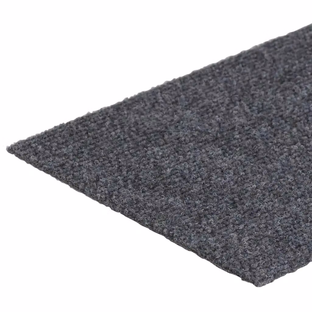 Berkfield Home Self-adhesive Rectangular Stair Mats, 15 Pieces, Light Grey, W: 76 cm, D: 20 cm – 3
