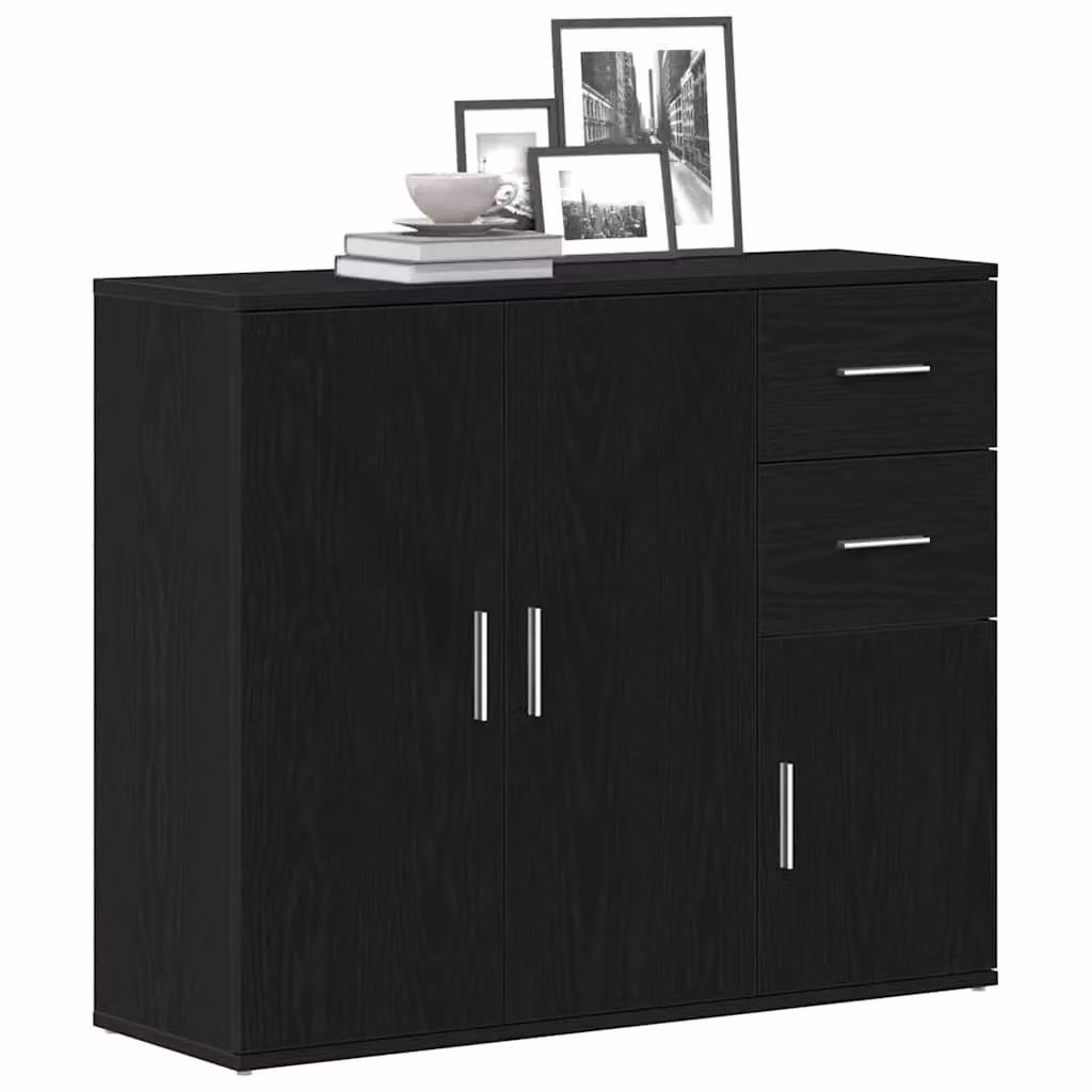 Berkfield Home Classic Sideboard in Black Oak, W/D/H: 91 x 29.5 x 75 cm – 3