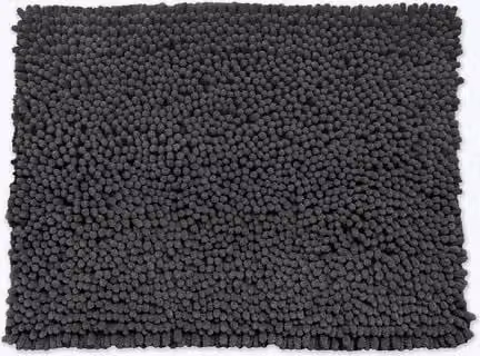 Allure Bath Fashions Jumbo Chenille Bath Mat, Non-Slip and Quick-Drying, Charcoal Grey, W/D: 50 x 70 cm – 1