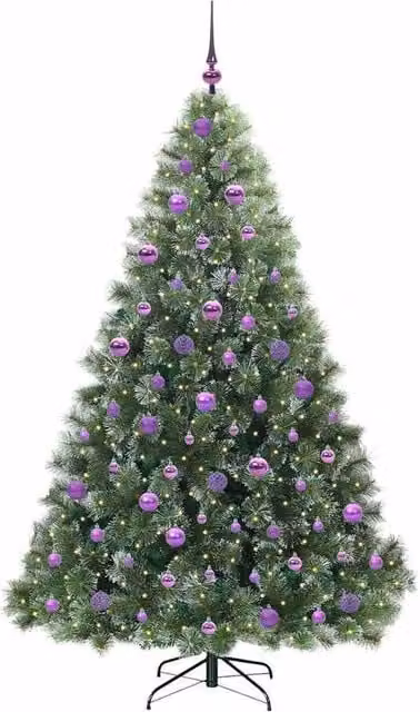 Berkfield Home Realistic Artificial Christmas Tree with 300 LEDs, Green, Height: 180 cm