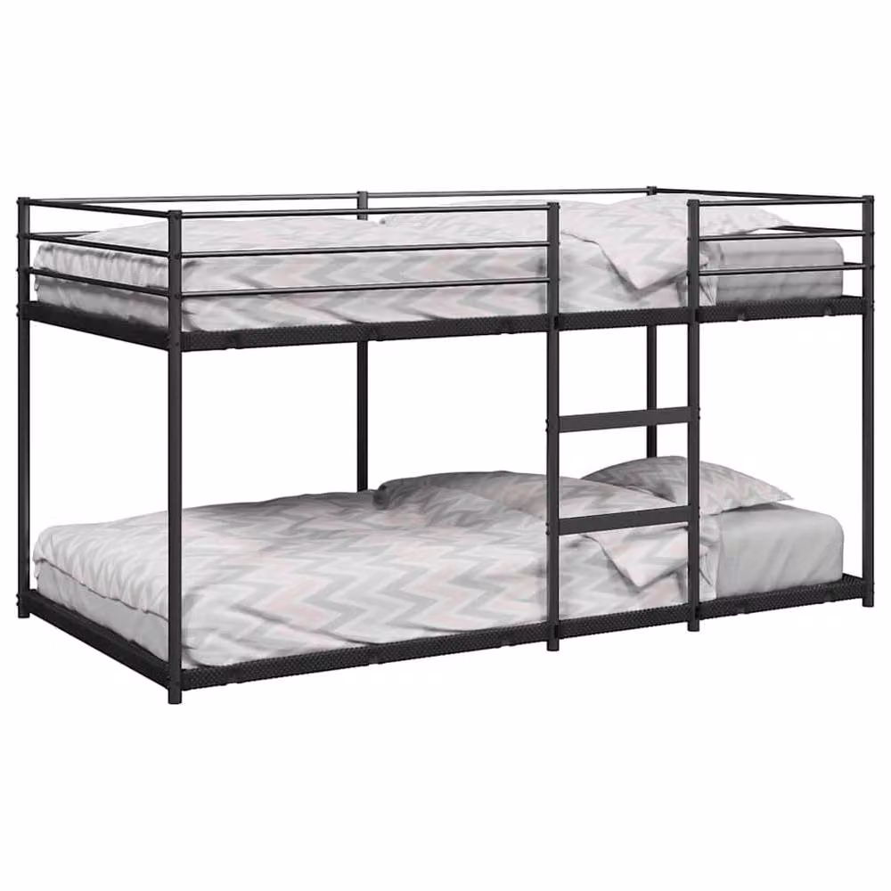Berkfield Home Breathable Metal Bunk Bed in Black, W/D/H: 90 x 200 cm – 2