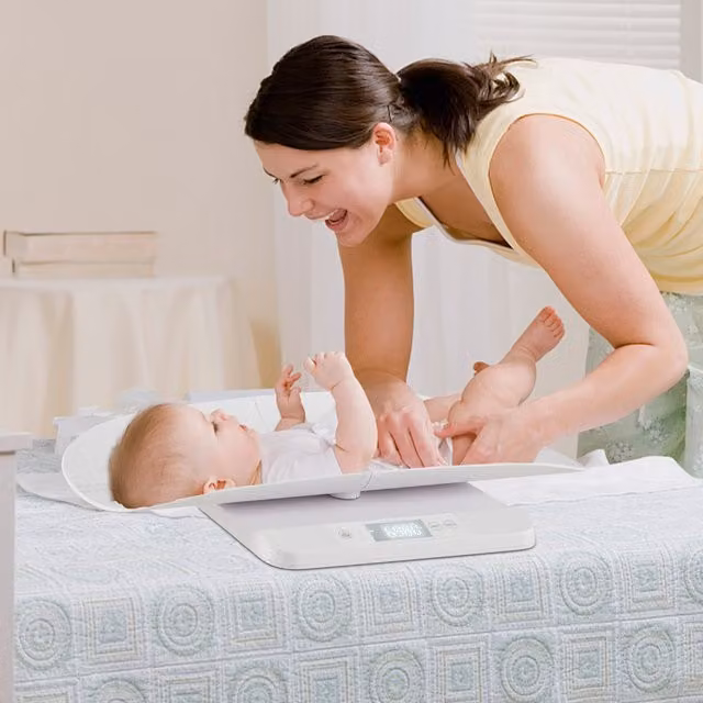 COSTWAY Digital Infant Baby Weight Scale with Tare and Hold Function, White