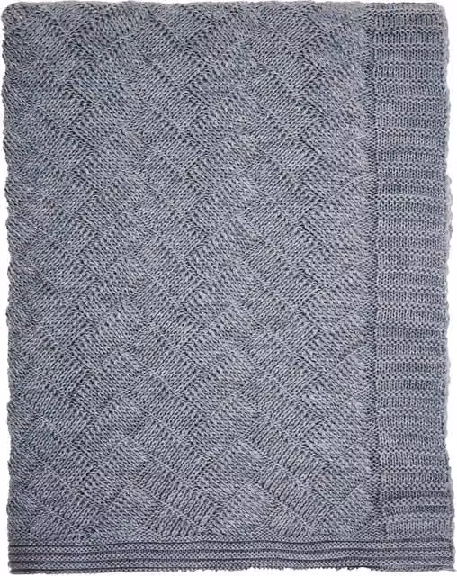 Bedeck of Belfast Estelle Floral Throw in Pink and Blue