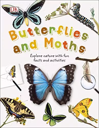 DK Butterflies and Moths: Explore Nature with Fun Facts and Activities Multicolour Paper Book – 1