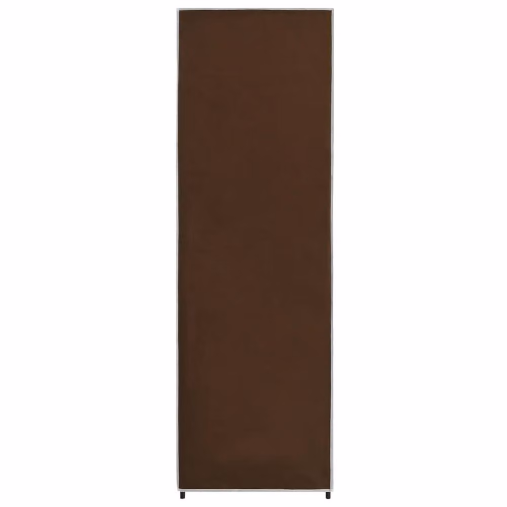 Berkfield Home Brown Fabric Roll Shutter Wardrobe W/D/H: 87 x 49 x 159 cm – 4